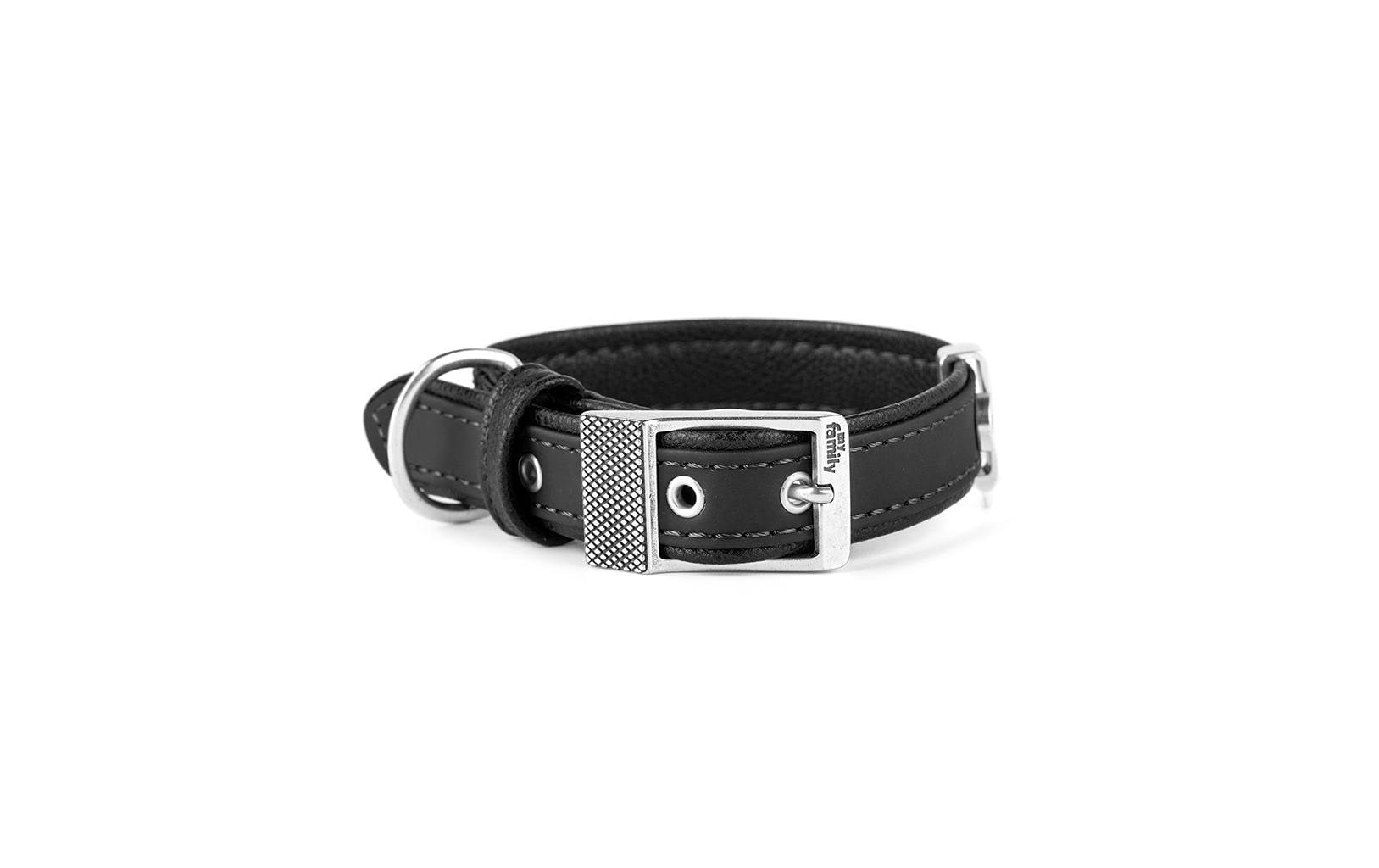 Hunde-Halsband »MyFamily Bilbao Schwarz M/L« Kunstleder