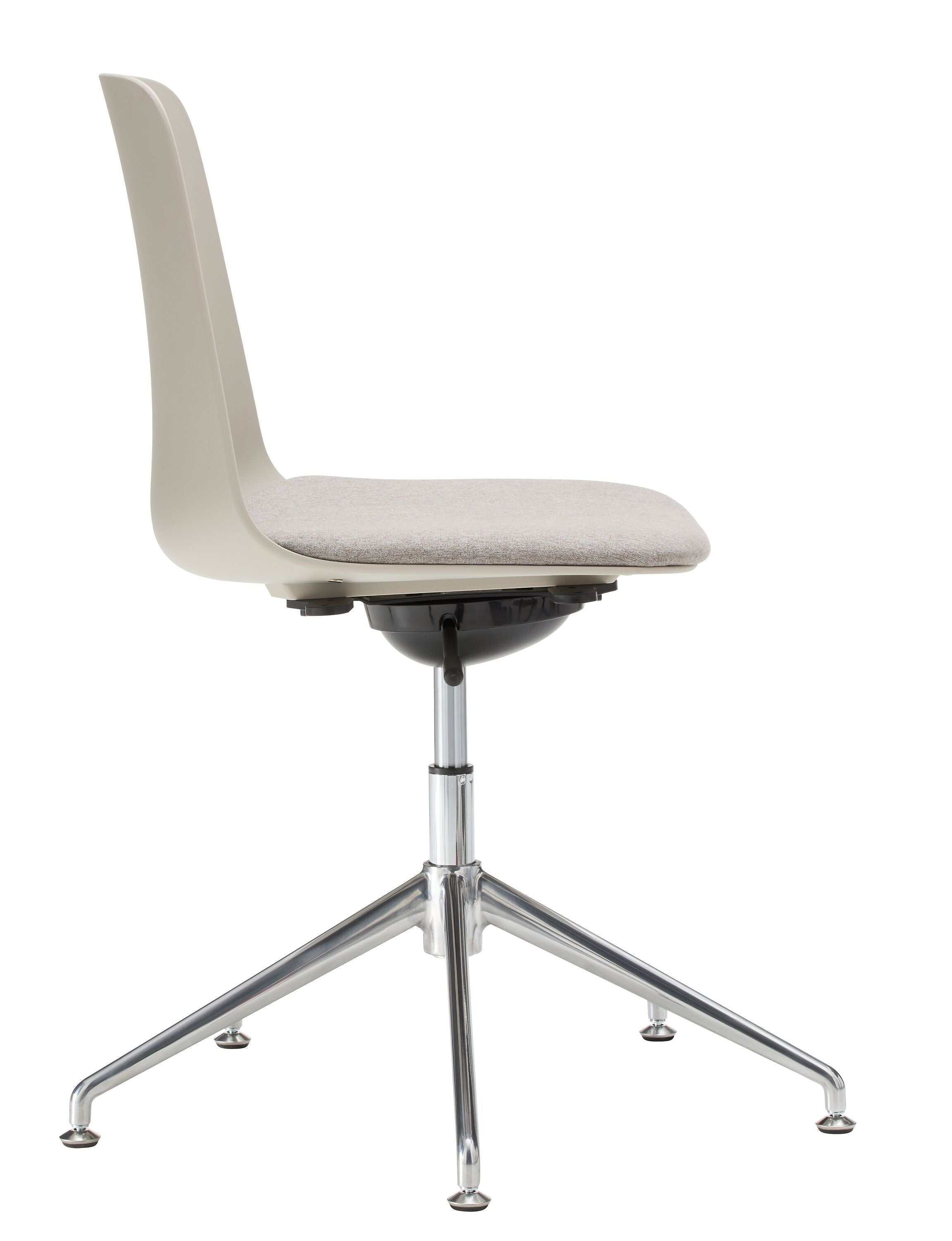 MUSK Bürostuhl - Hellgrau / B: 65.5 cm x T: 65.5 cm x H: 80.5 cm