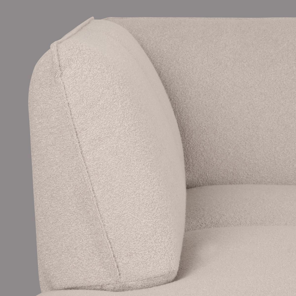 Hoekbank Naturel Touch MS-81.001 Pesaro B274 x D203 x H82 cm