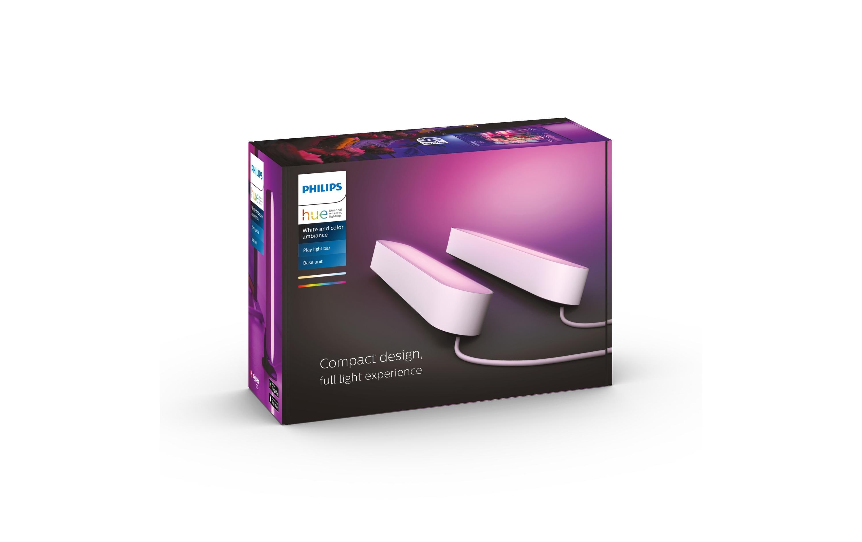 White & Color Ambiance Play 2er-Pack Lightbar Basis WeissHue Light Bar, Weiss (2 Stück)