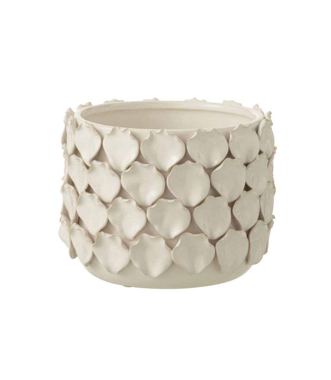Paris Prix - Cache-pot Design céline 18cm Blanc