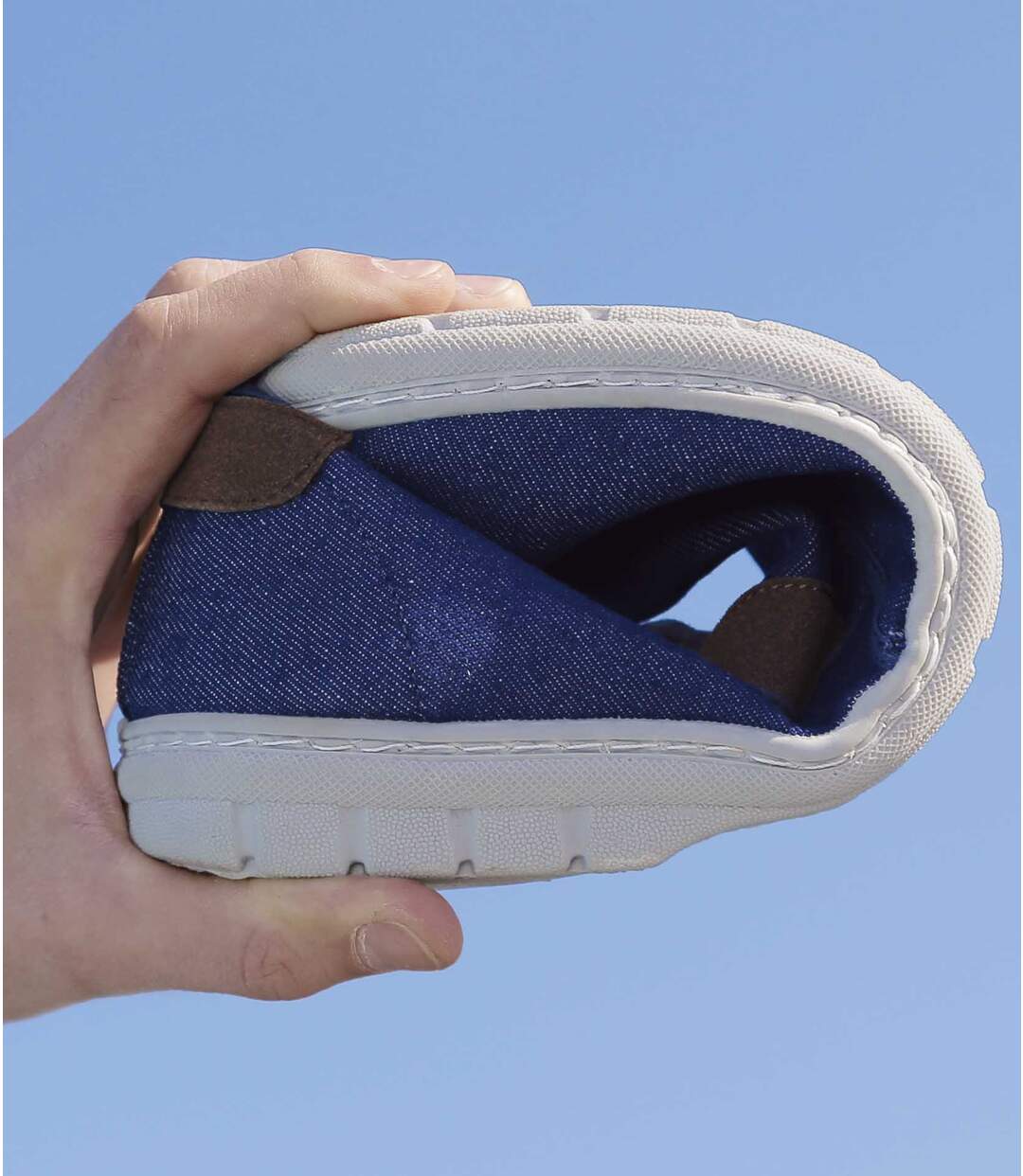 Mocassins en Denim Elastiqués