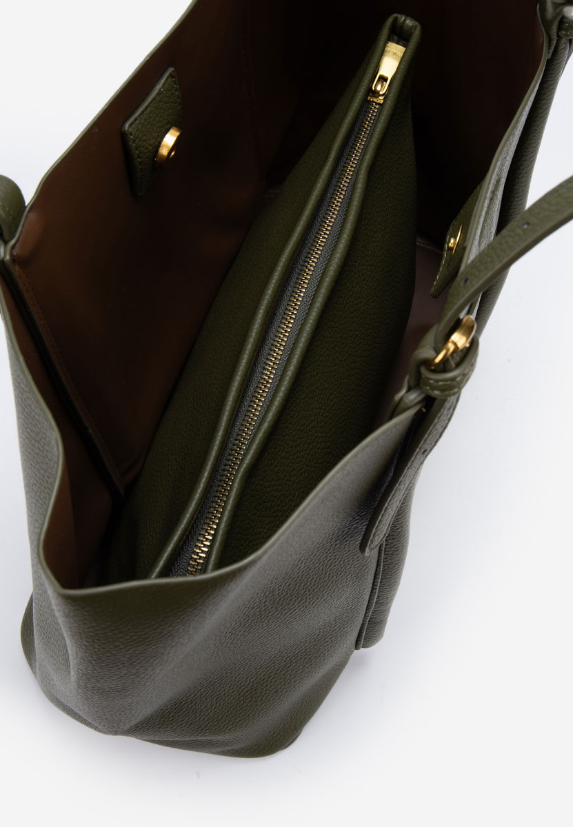Sac bandoulière femme vert Ylena