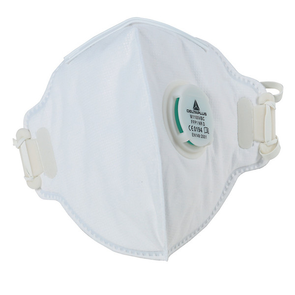 Masques de protection FFP1 pliables avec soupape, lot de 10