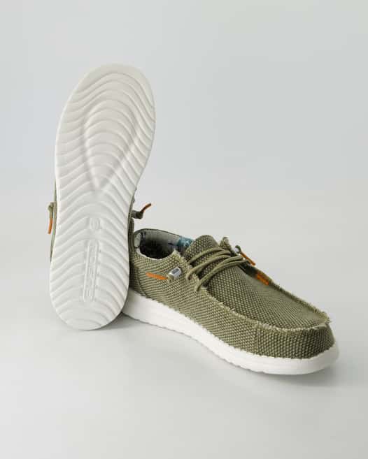 Fusion Jack Jute moss Slipper in Grün