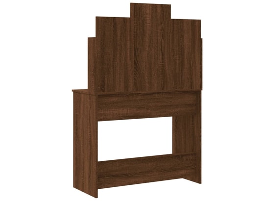 VIDAXL - Coiffeuse avec lumières led chêne marron 96x40x142 cm