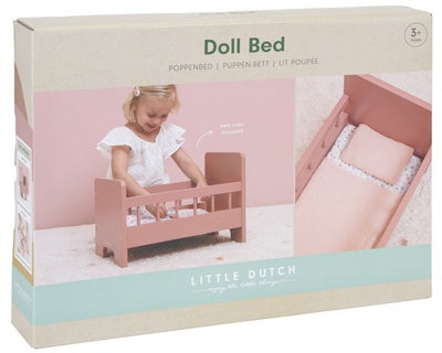 LittleDutch Dukkeseng med Sengesett