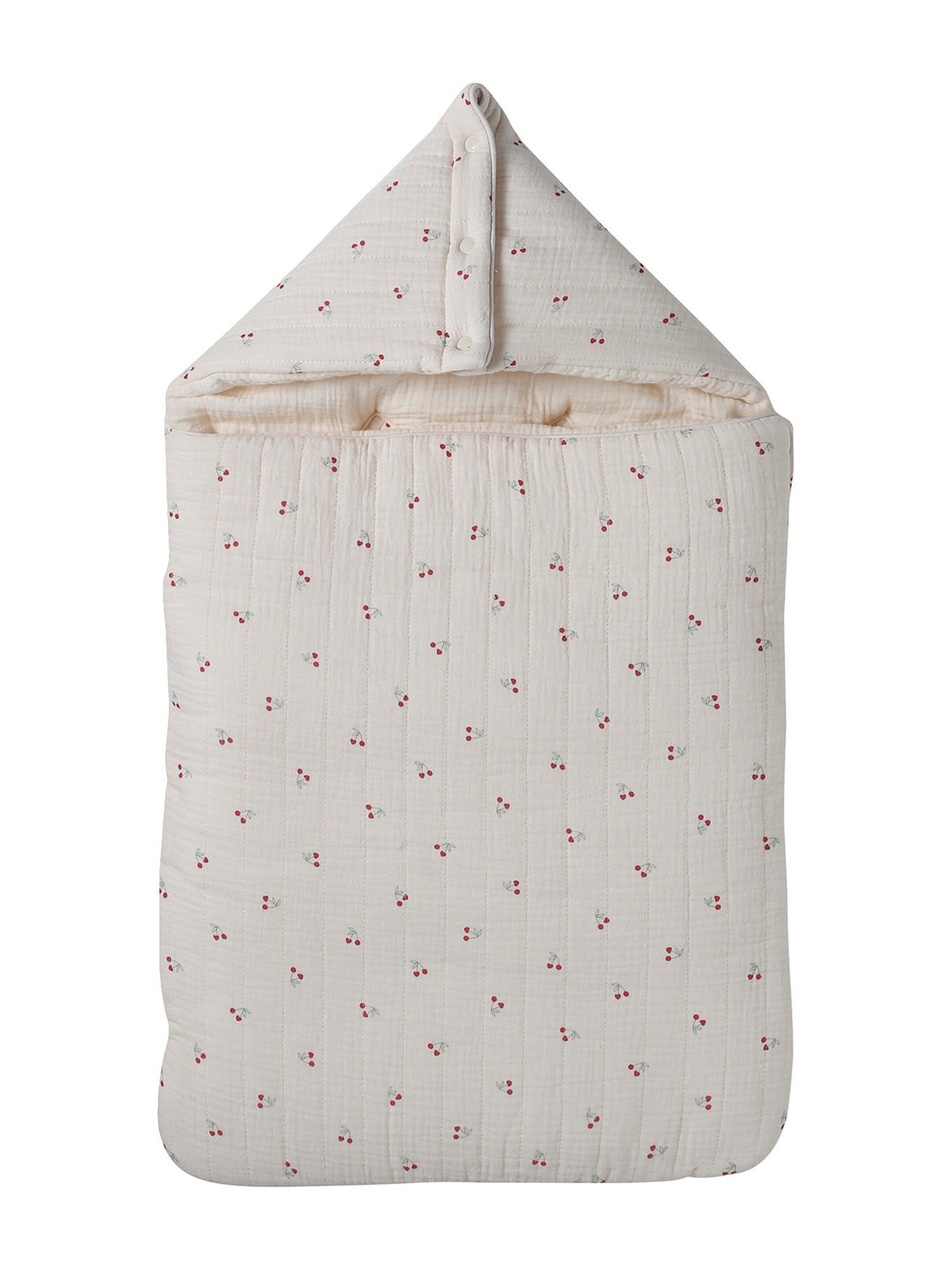 Vertbaudet Baby Ausfahrsack, Musselin beige bedruckt