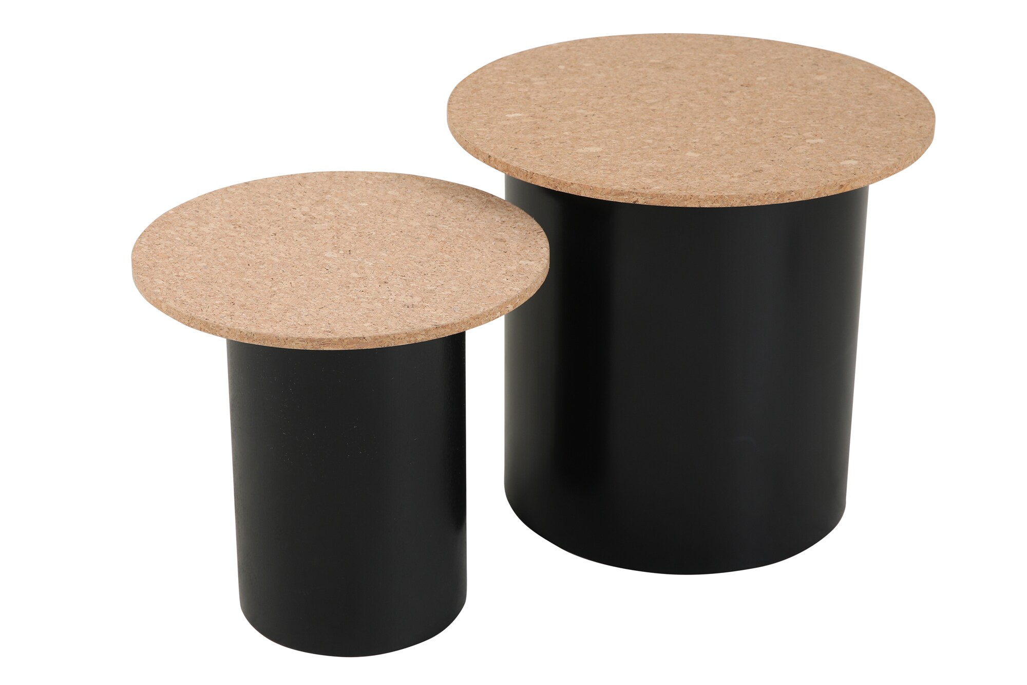 2er Set Beistelltisch Cork Couchtisch Wohnzimmertisch Sofatisch Kaffeetisch
