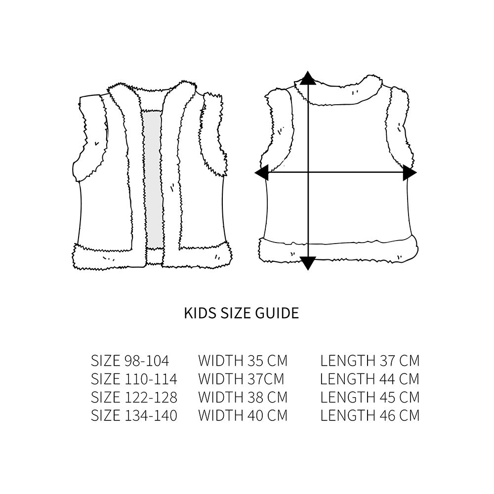 Kids waistcoat Aylin ster bruin