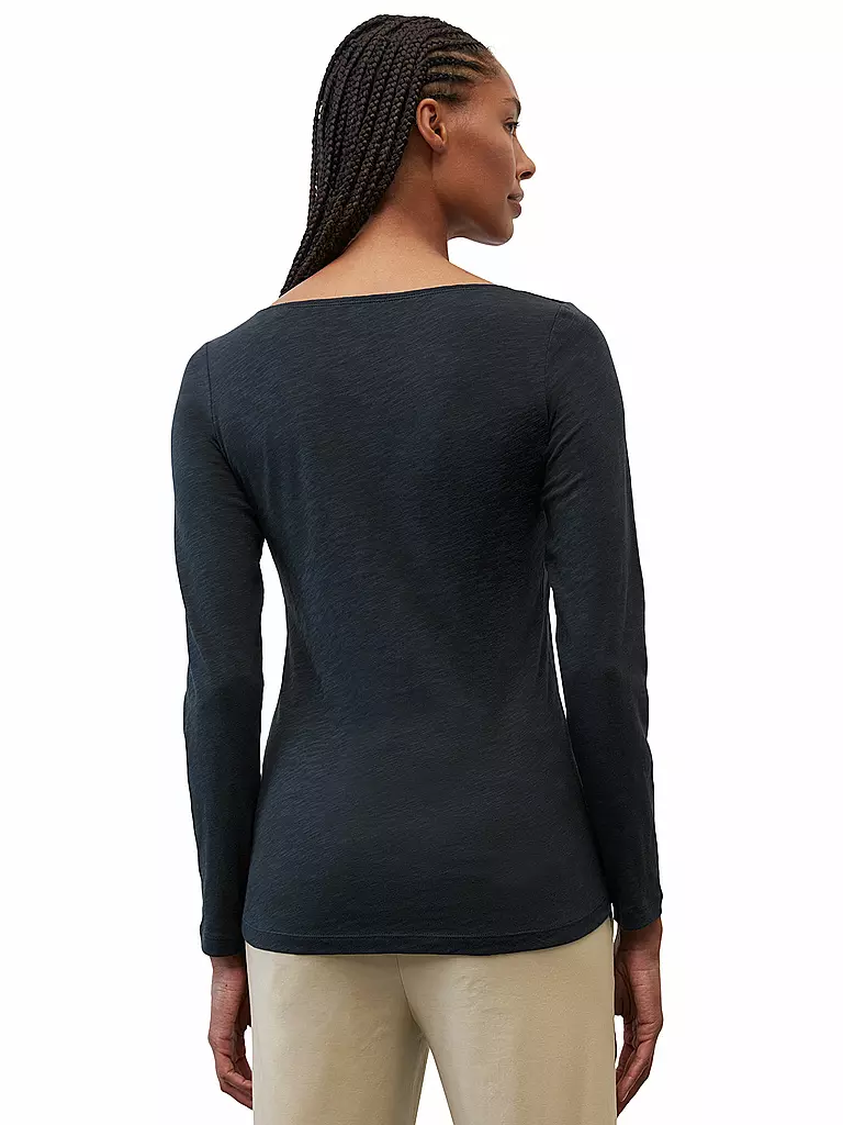 MARC O'POLO Langarmshirt dunkelblau