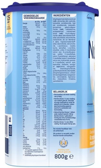 Nutrilon Omneo 1 – Flesvoeding Vanaf De Geboorte – 800g