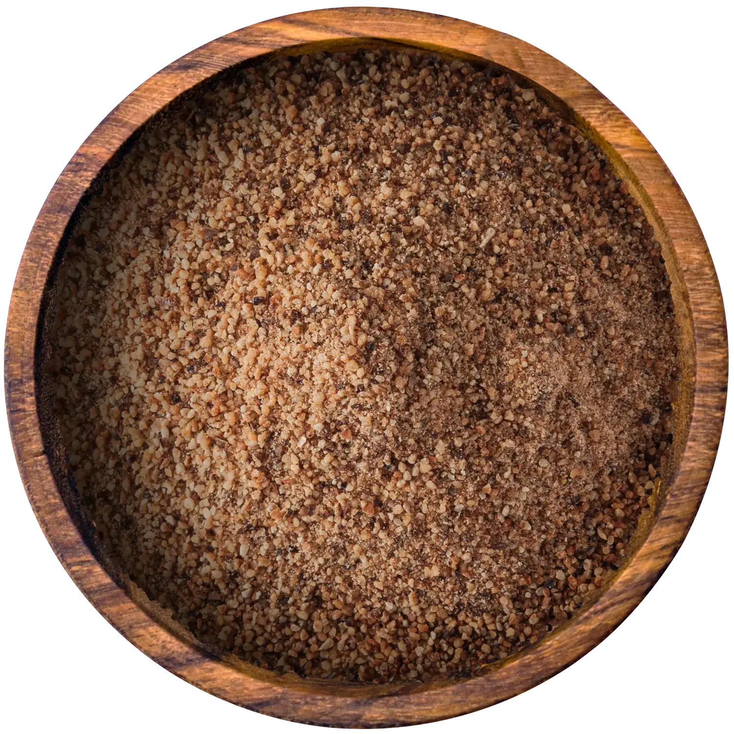 Muskatnuss, gemahlen, im Glas