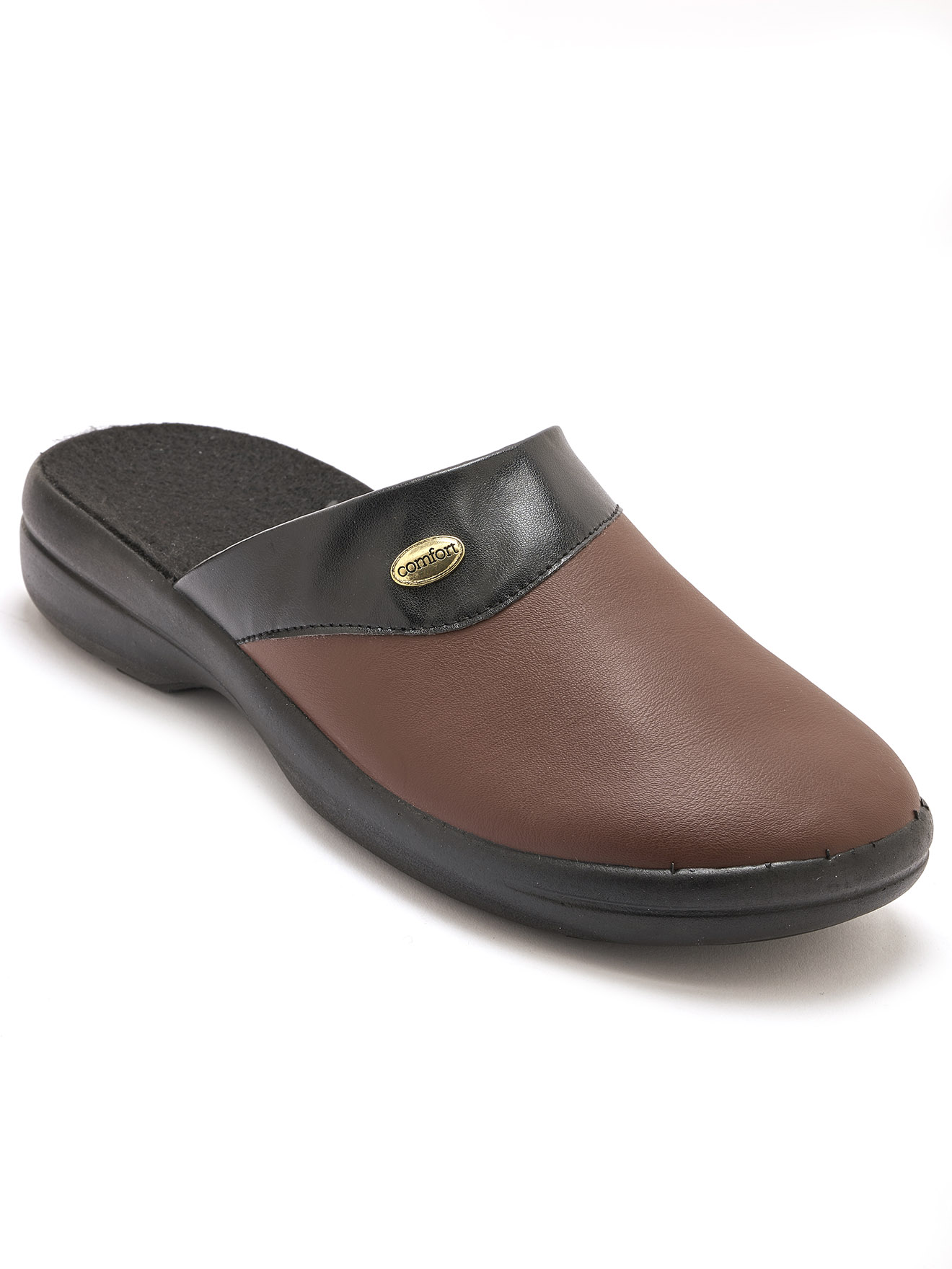 Mules mixtes cuir intérieur éponge