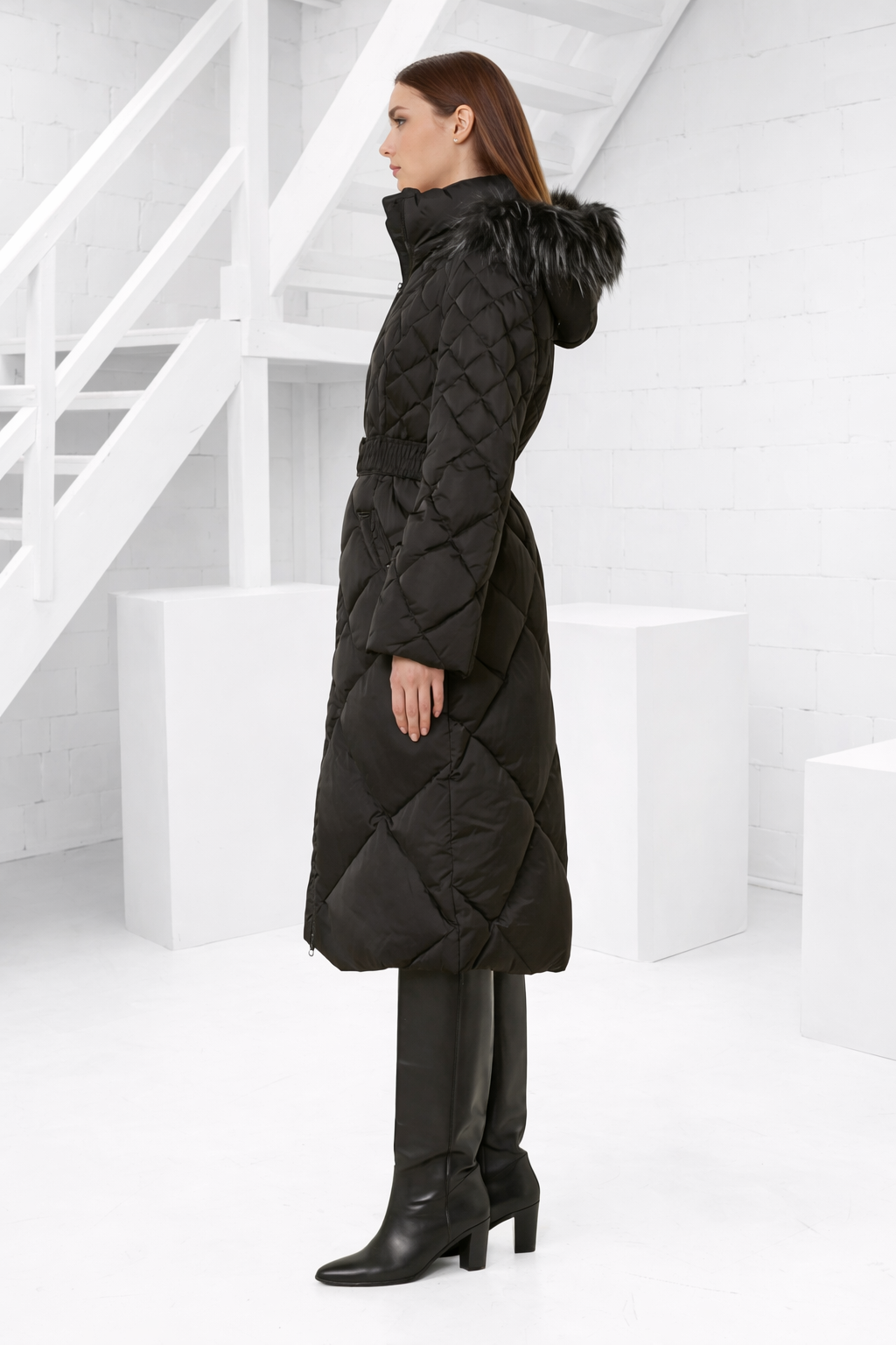 Guess Isoliertier Winterjas Dames Zwart