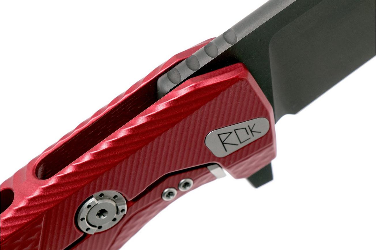 LionSteel ROK Black Red Aluminium ROK A RB zakmes