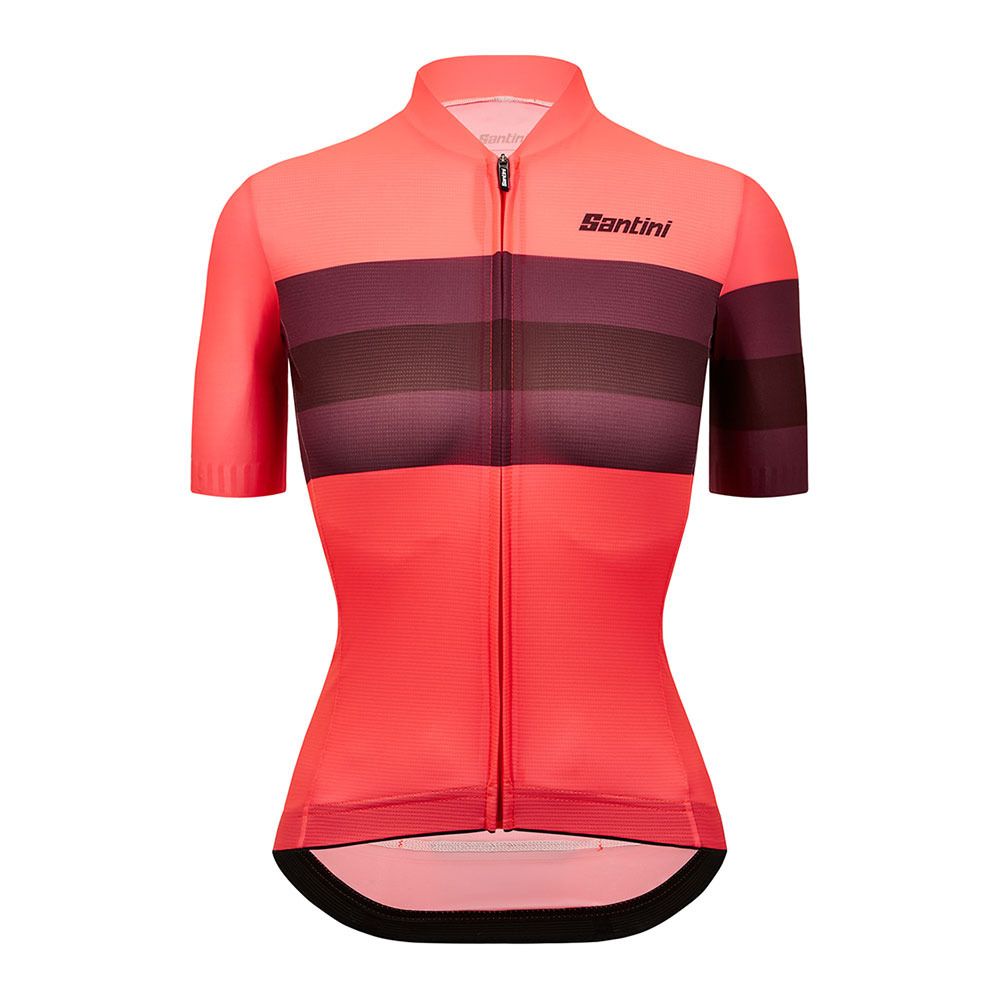 Santini ECO SLEEK BENGAL - Maillot Femme grenadine corail fluo