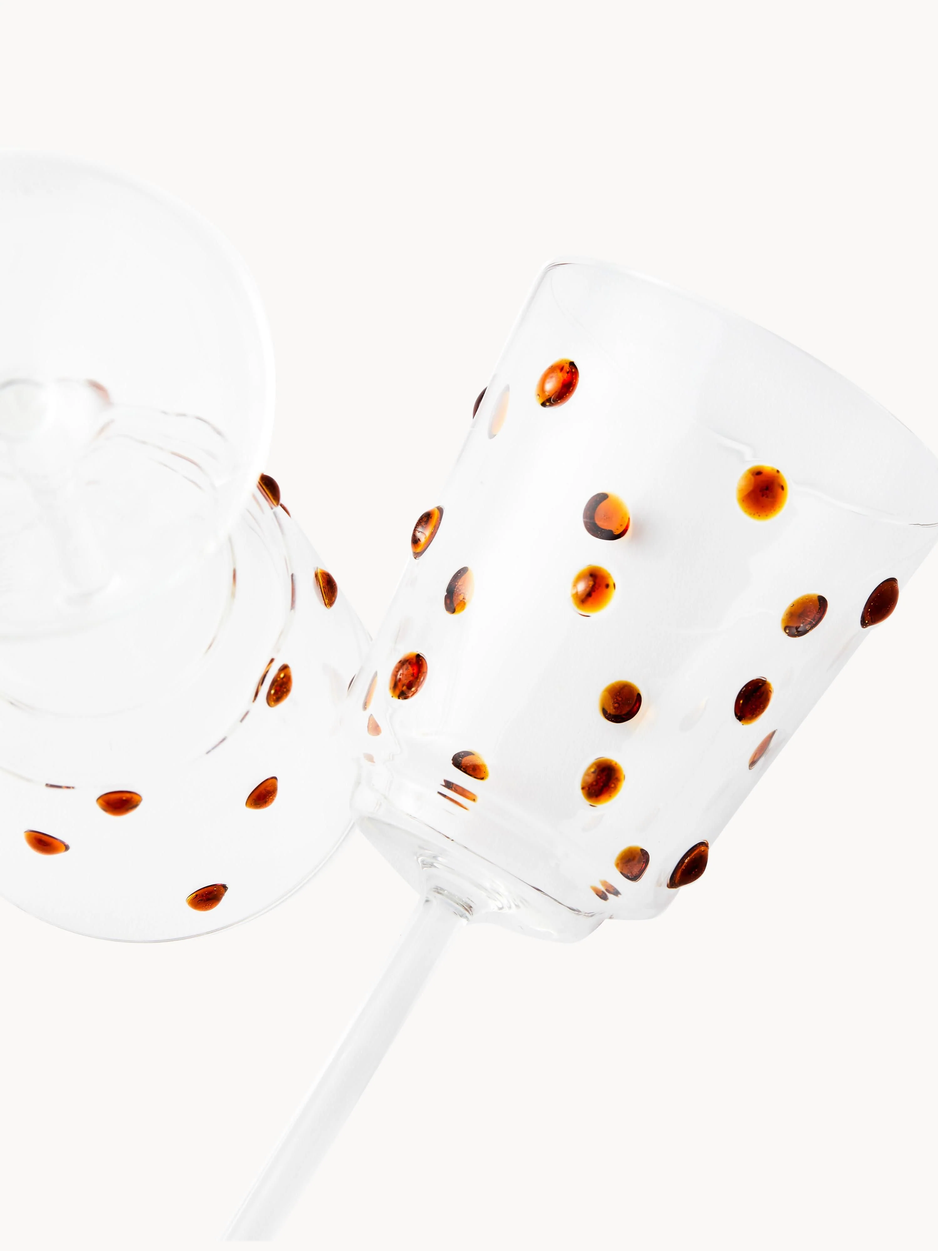 Mondgeblazen wijnglazen Nob van borosilicaatglas, 2 stuks