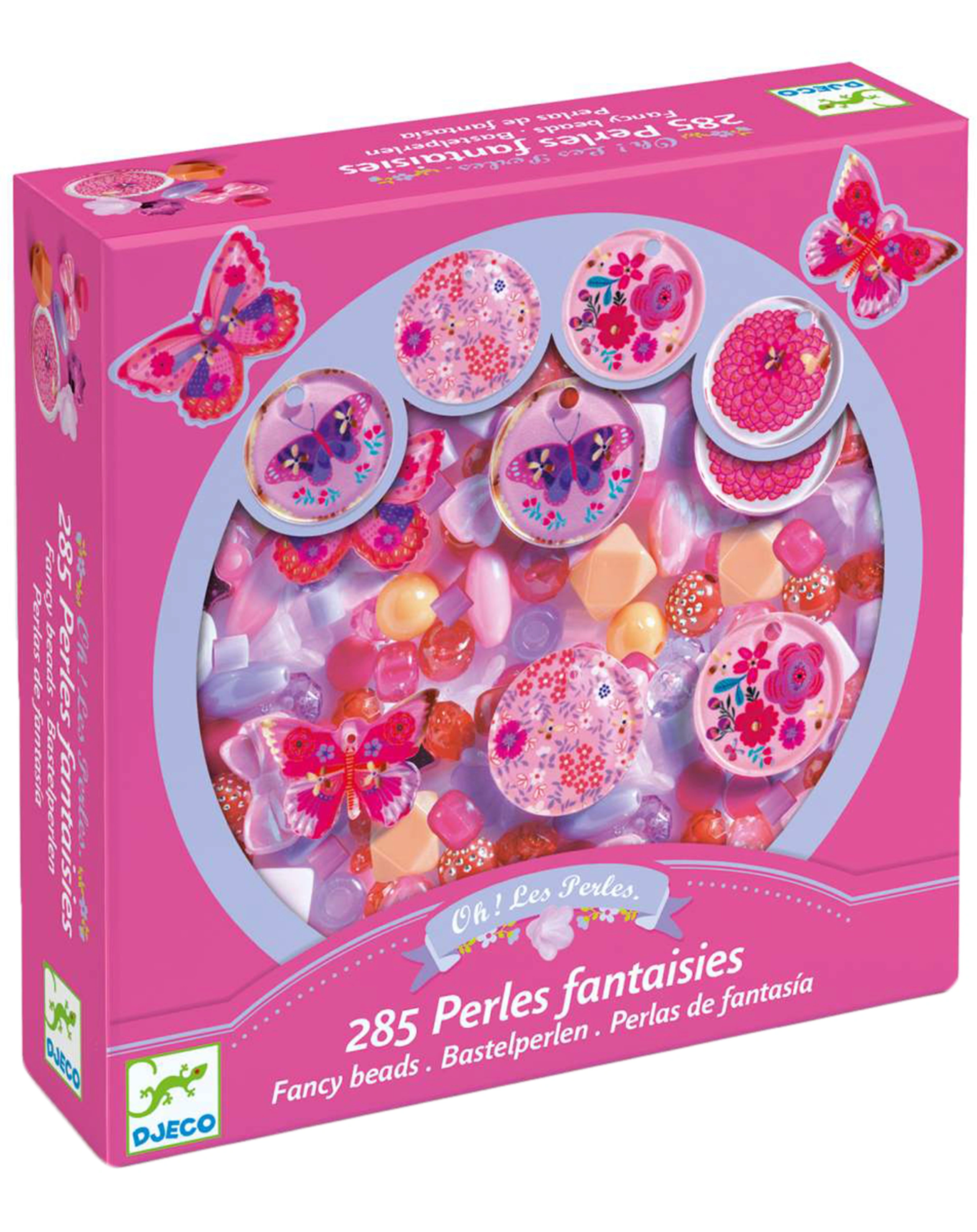 Perlen-Set SCHMETTERLINGE in pink