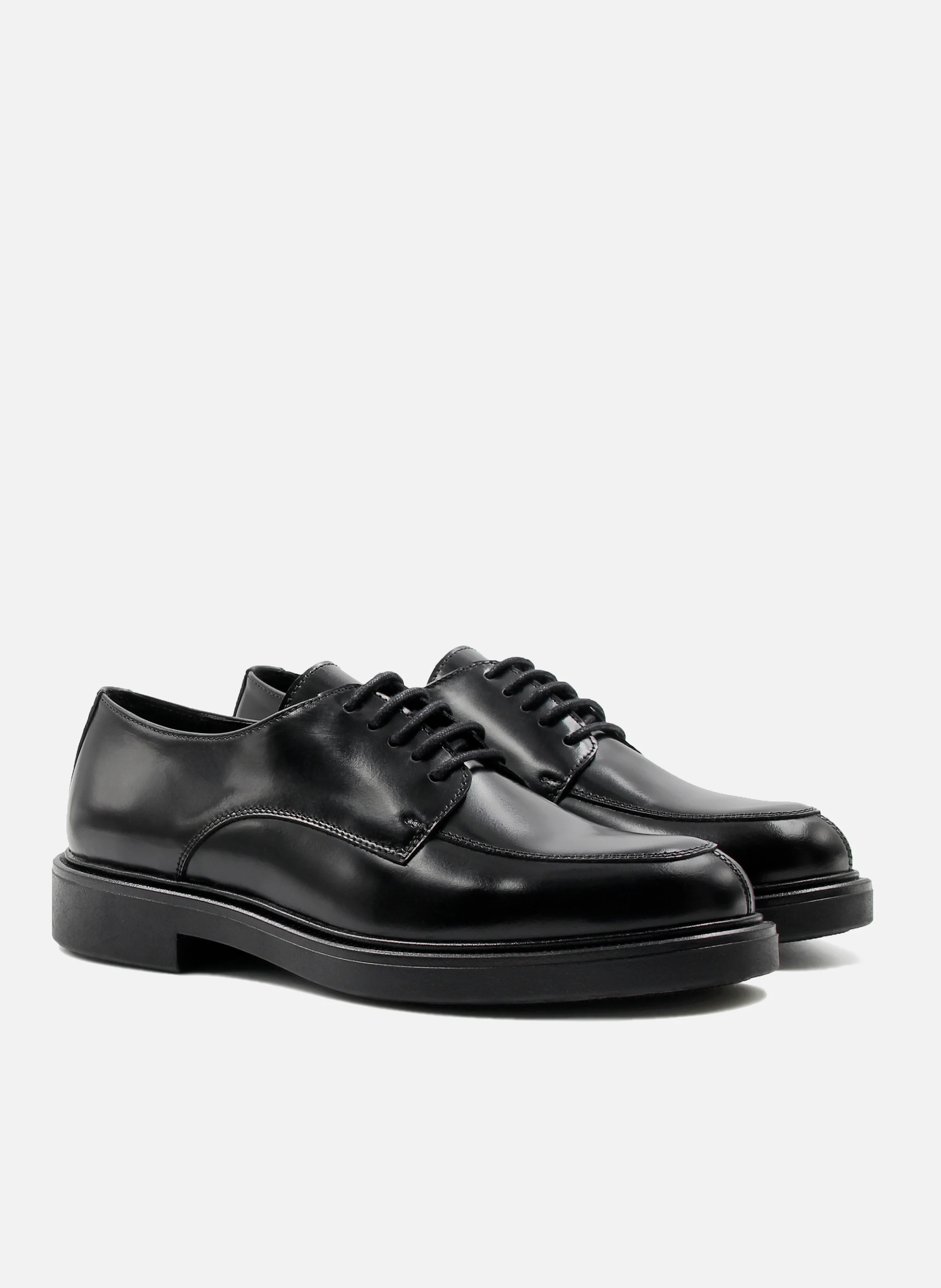 Derbies cuir brillant | Noir
