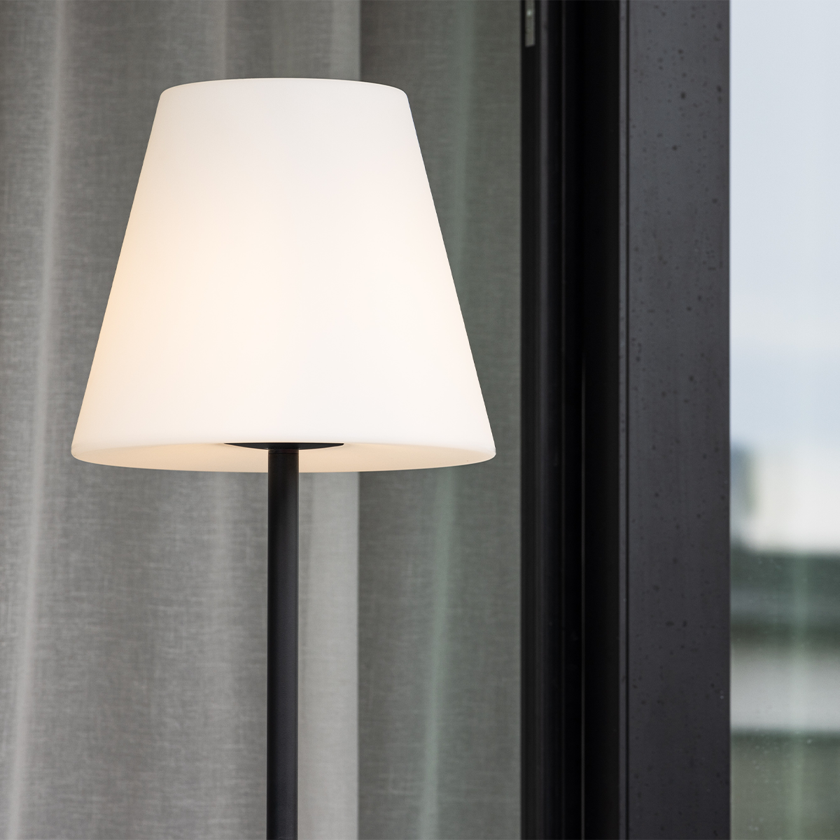 Tuin vloerlamp Lien Wit