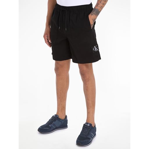 Calvin Klein Jeans Hør Shorts, Black, XXL