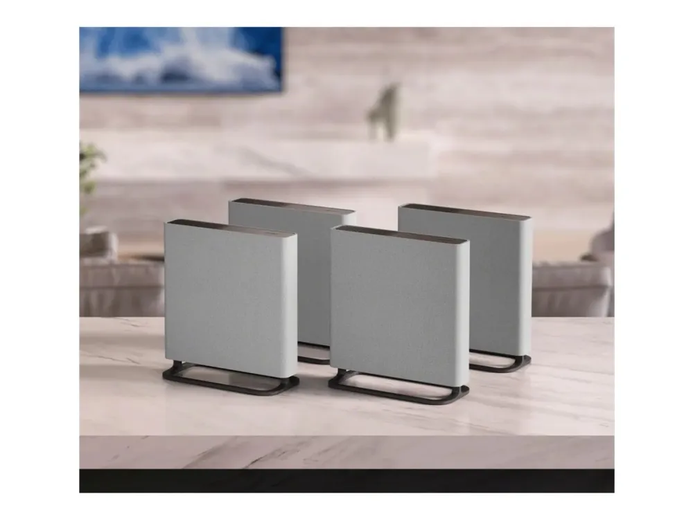 Sony BRAVIA Theater Quad HT-A9M2 - Højttalersystem - til hjemmebiograf - 4.0.4-kanal - trådløs - Wi-Fi, Fast Ethernet, Bluetooth - App-kontrolleret - 504 Watt (Total) - 3-vejs - grå