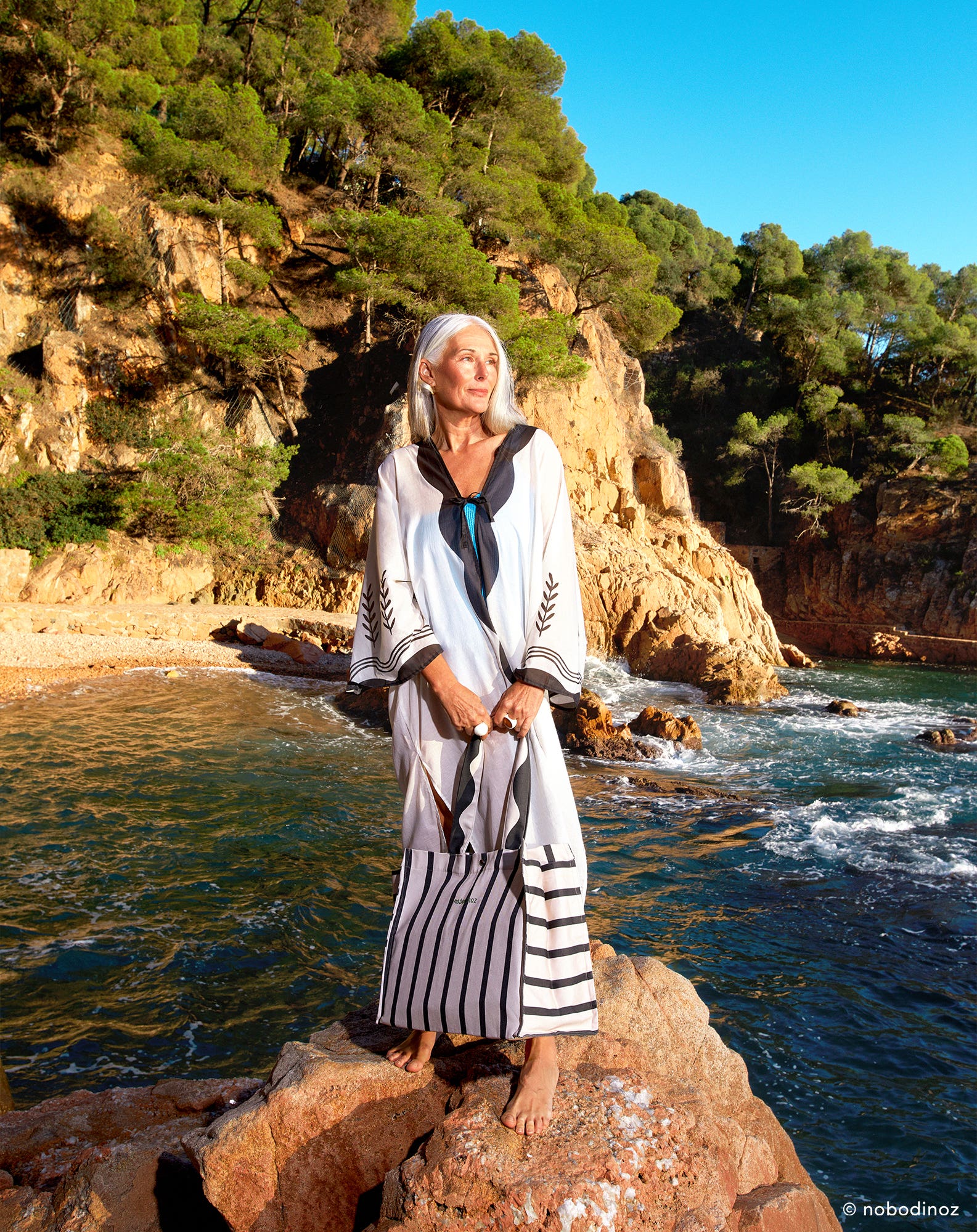 KIMONO DE PLAGE T.U. PORTOFINO - Kimono de plage t.u. Portofino | Noir