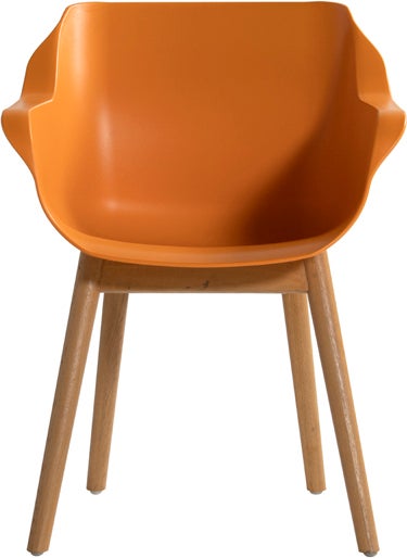 Hartman kuipstoel Sophie Studio oranje / teak