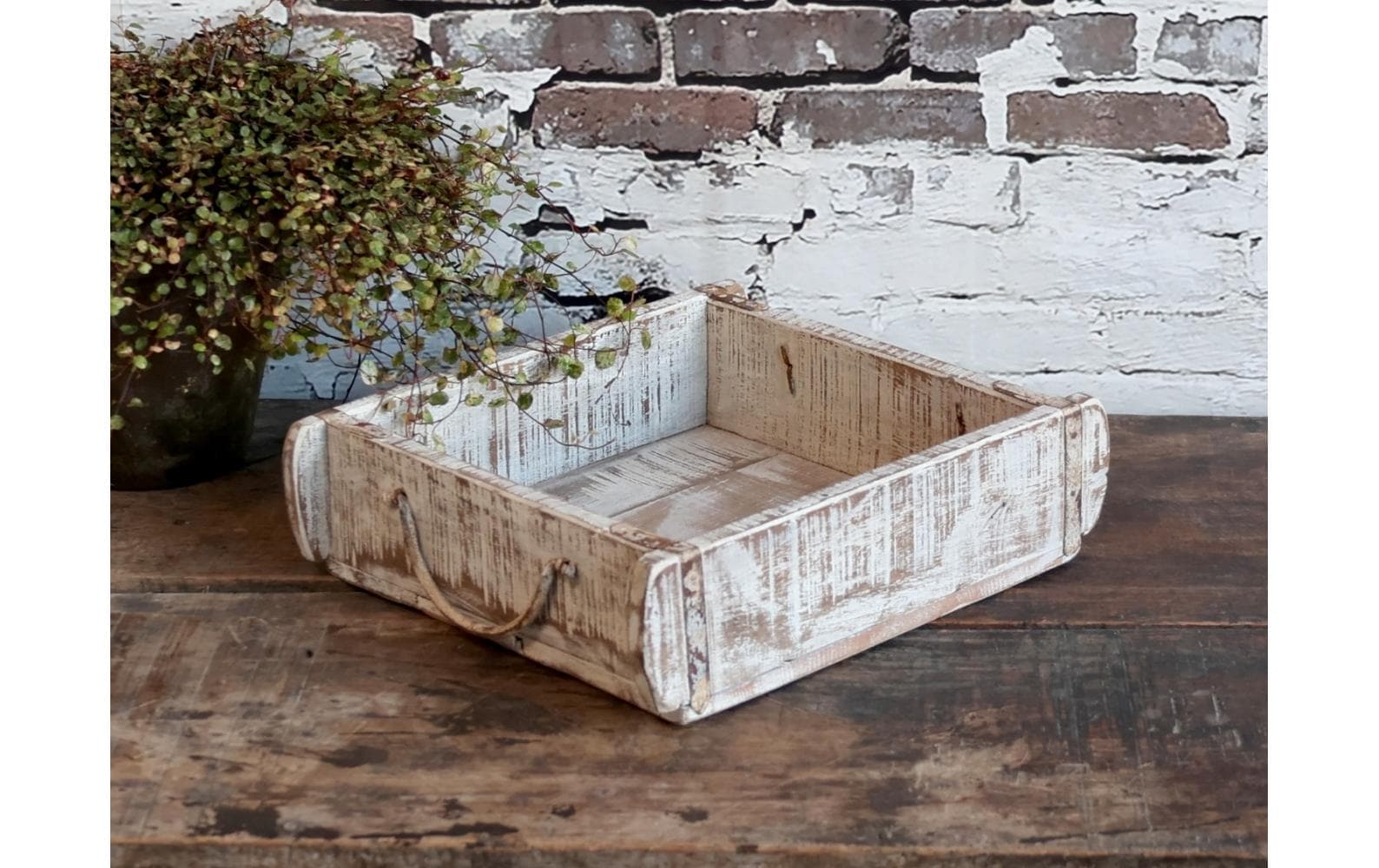 Chic Living Holzkiste »AufbewahrungalteBacksteinform«