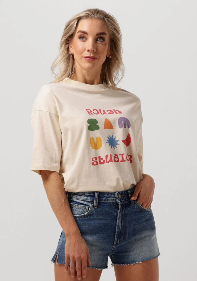 ROUGH STUDIOS ecru rough studios t-shirt anai tee