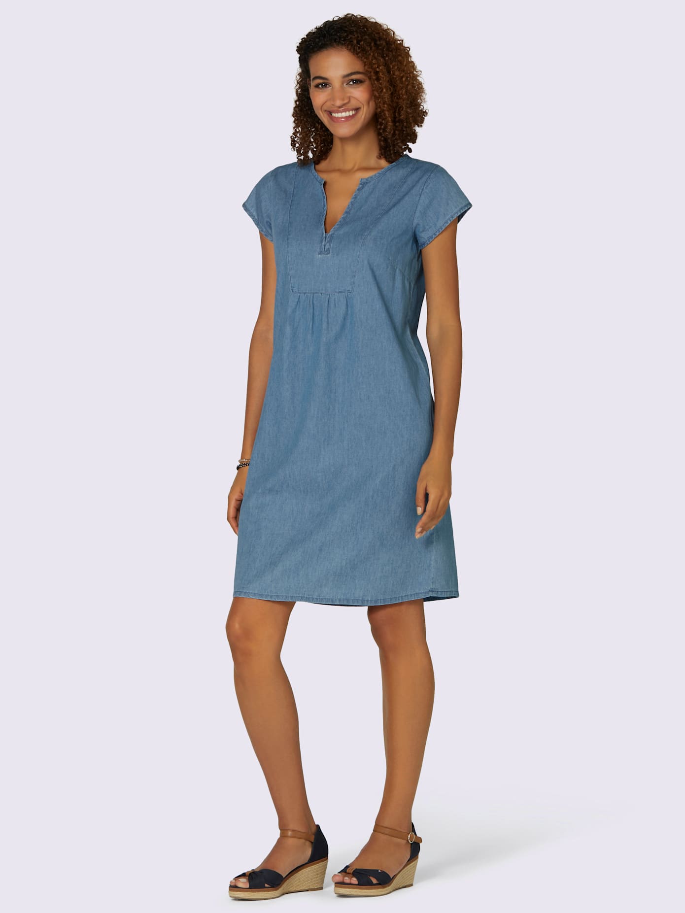 Robe en jean pur coton