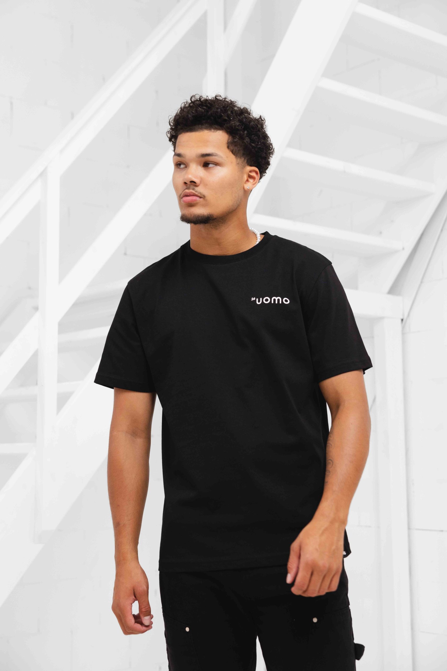 24 Uomo Elite Society T-Shirt Zwart