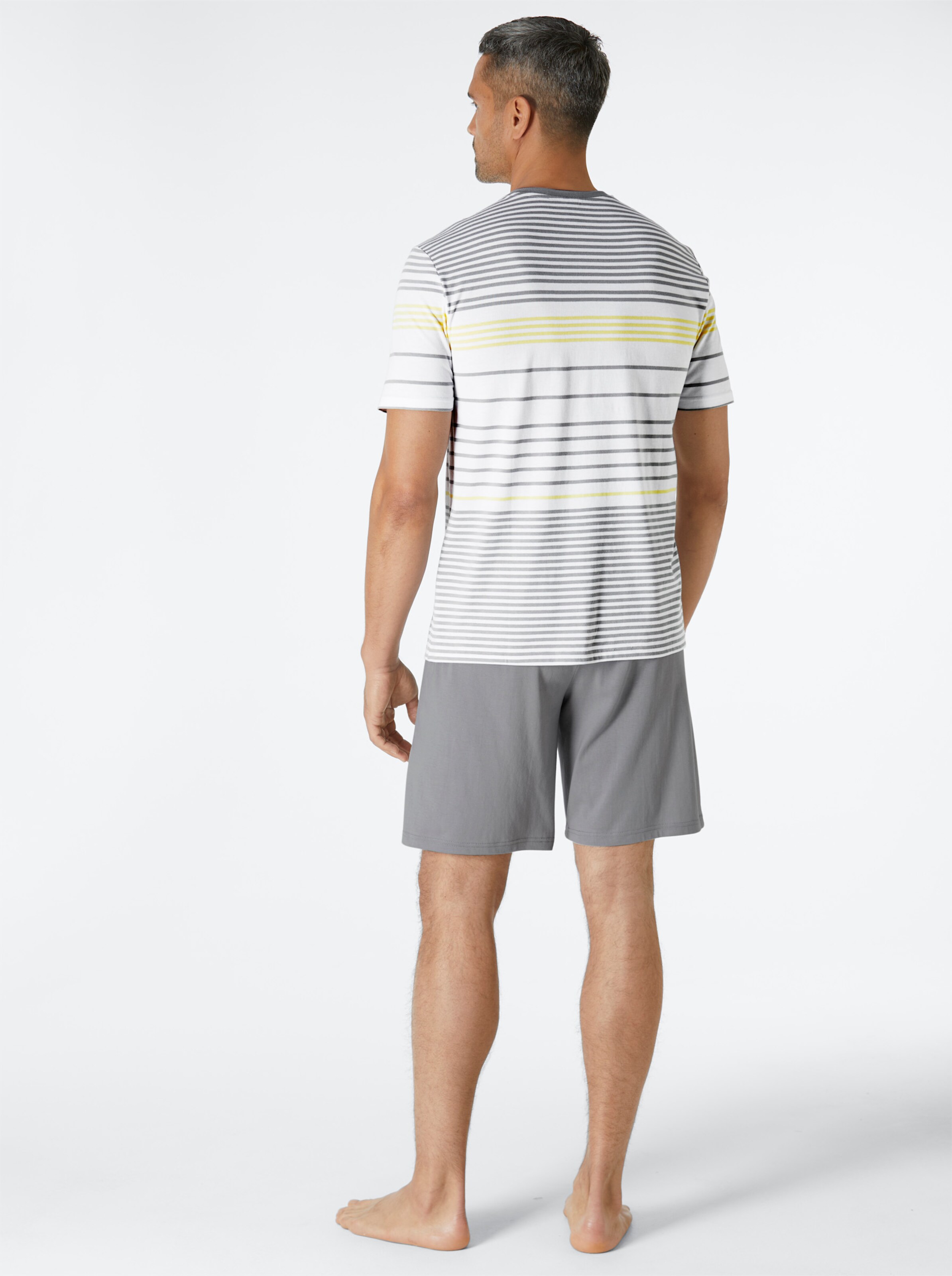 wäschepur men Shortys in steingrau + bleu