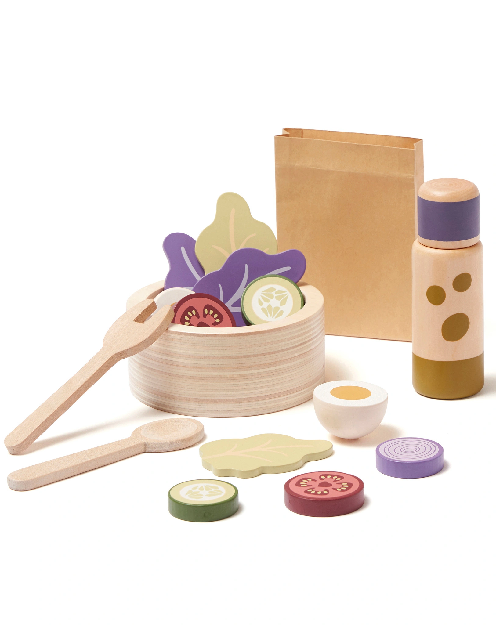 Salat-Spielset VEGETABLES 20-teilig in bunt