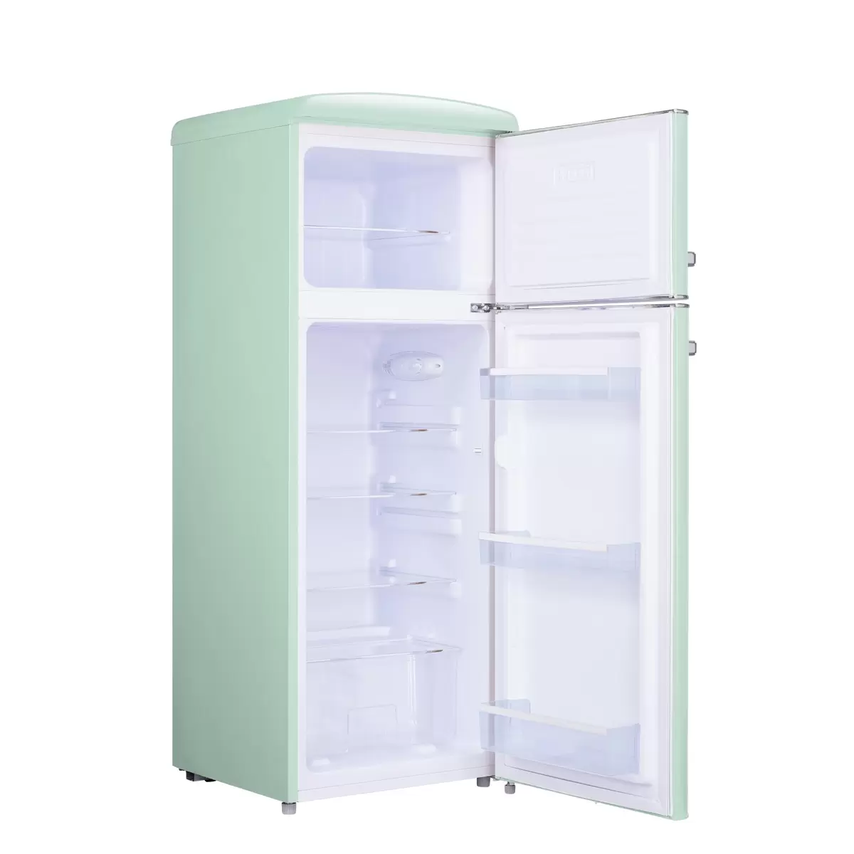 Kühlschrank freistehend über SPC KS3666-4 retro l GR weiss
