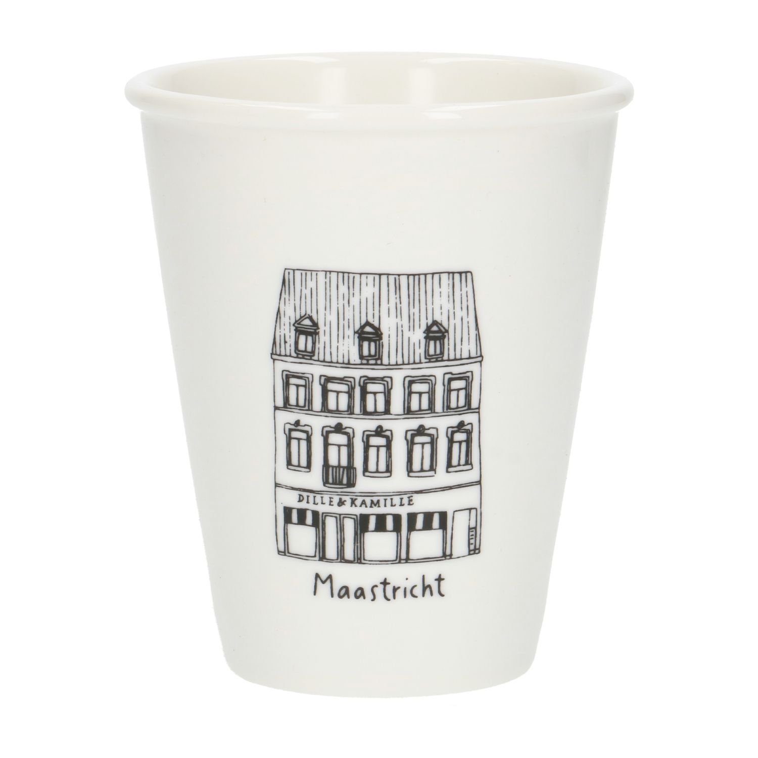 Gevel mok, Maastricht, porselein, 200 ml