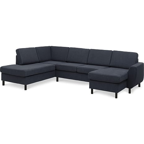 Madrid Nordic højrevendt U-sofa - navy
