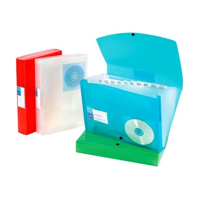 Viquel Propyglass - Classeur ménager (valisette trieur) 12 onglets - avec pochette CD - disponible dans différentes couleurs