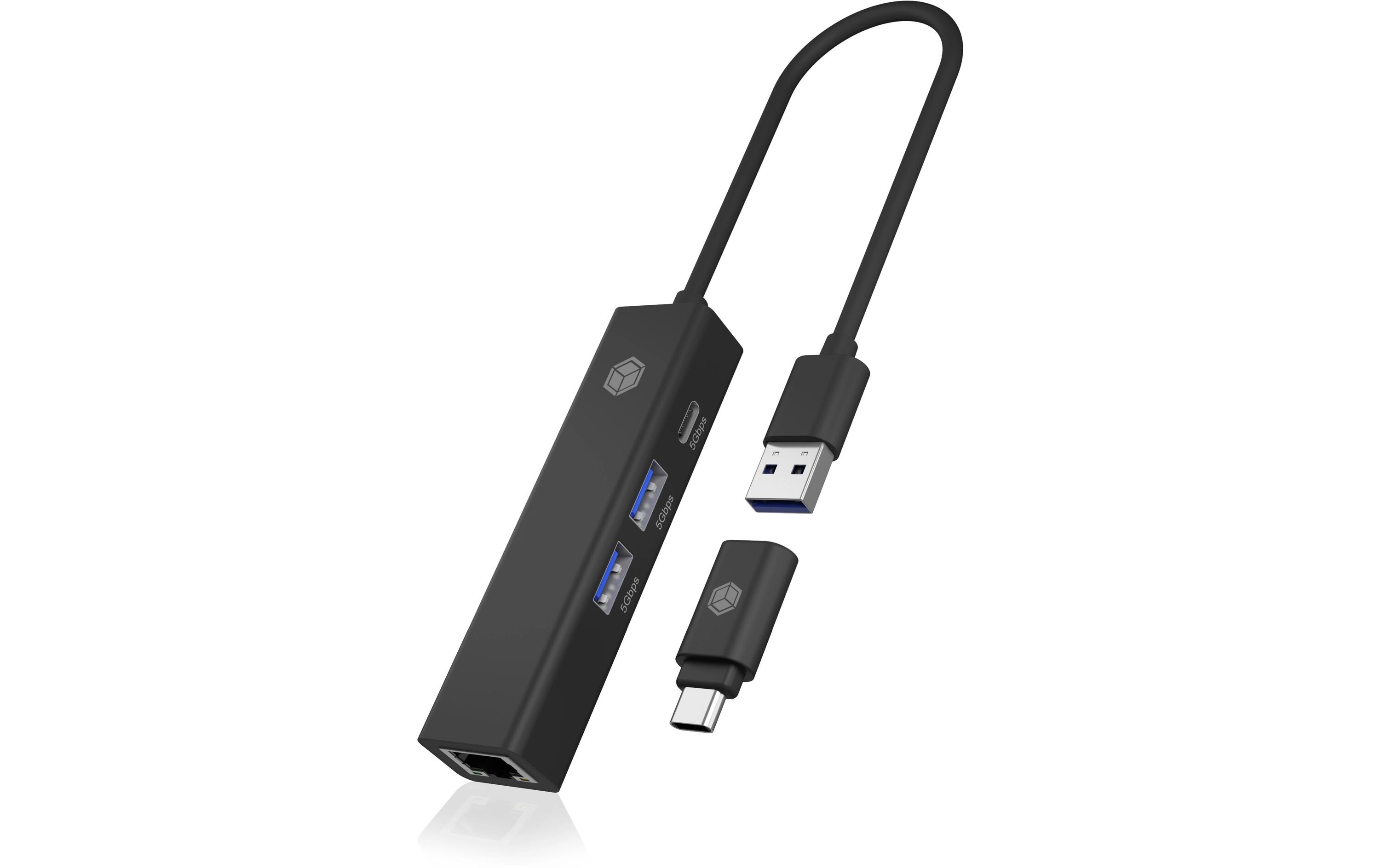 USB-Hub IB-HUB1439-LAN4-Port USB-Hub