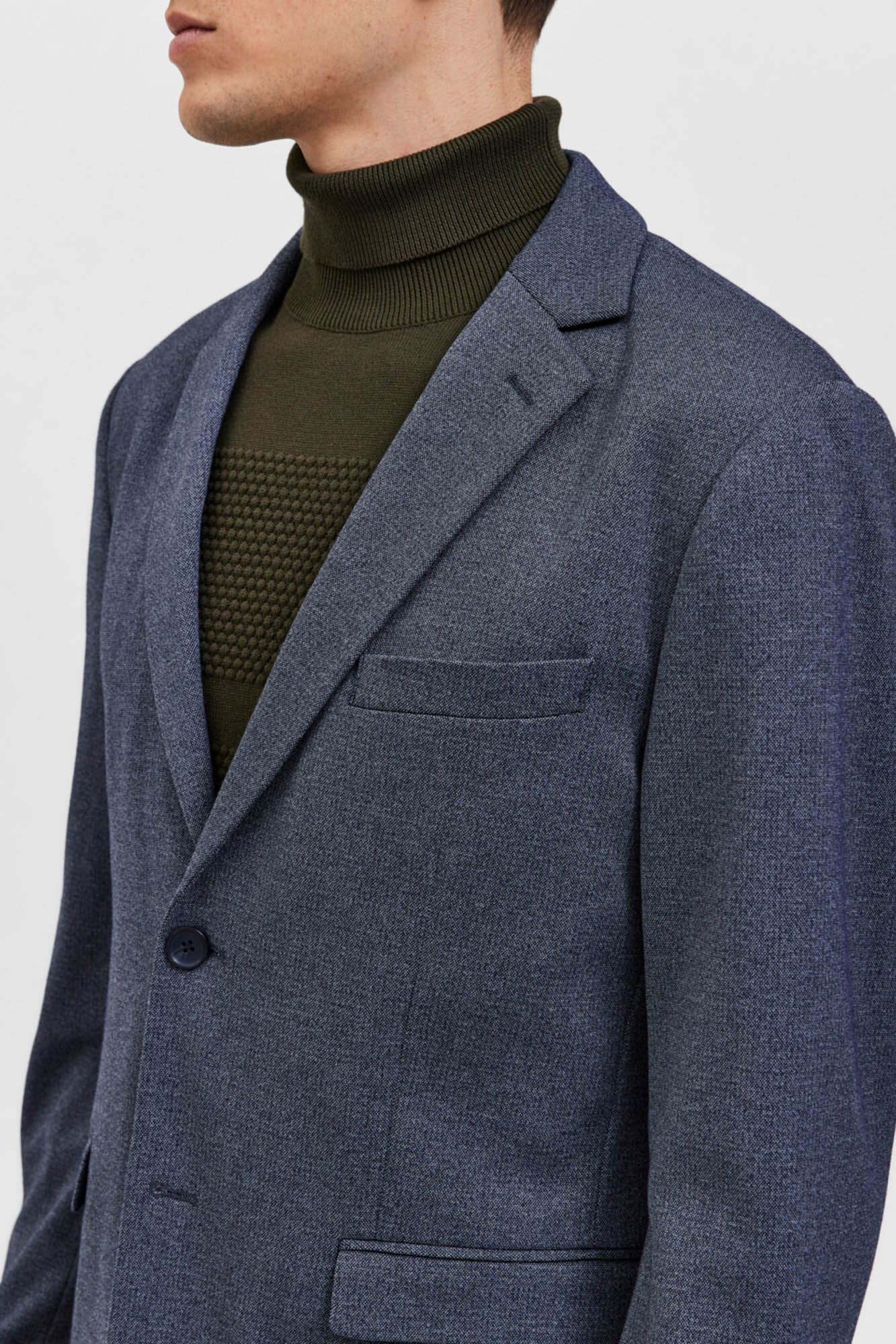 Blazer de homem Slim Fit - Azul