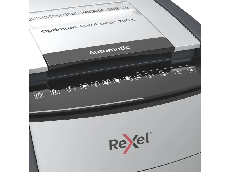 Makulator Rexel Optimum AutoFeed  750X krydsmakulering 4x30 mm (P-4)
