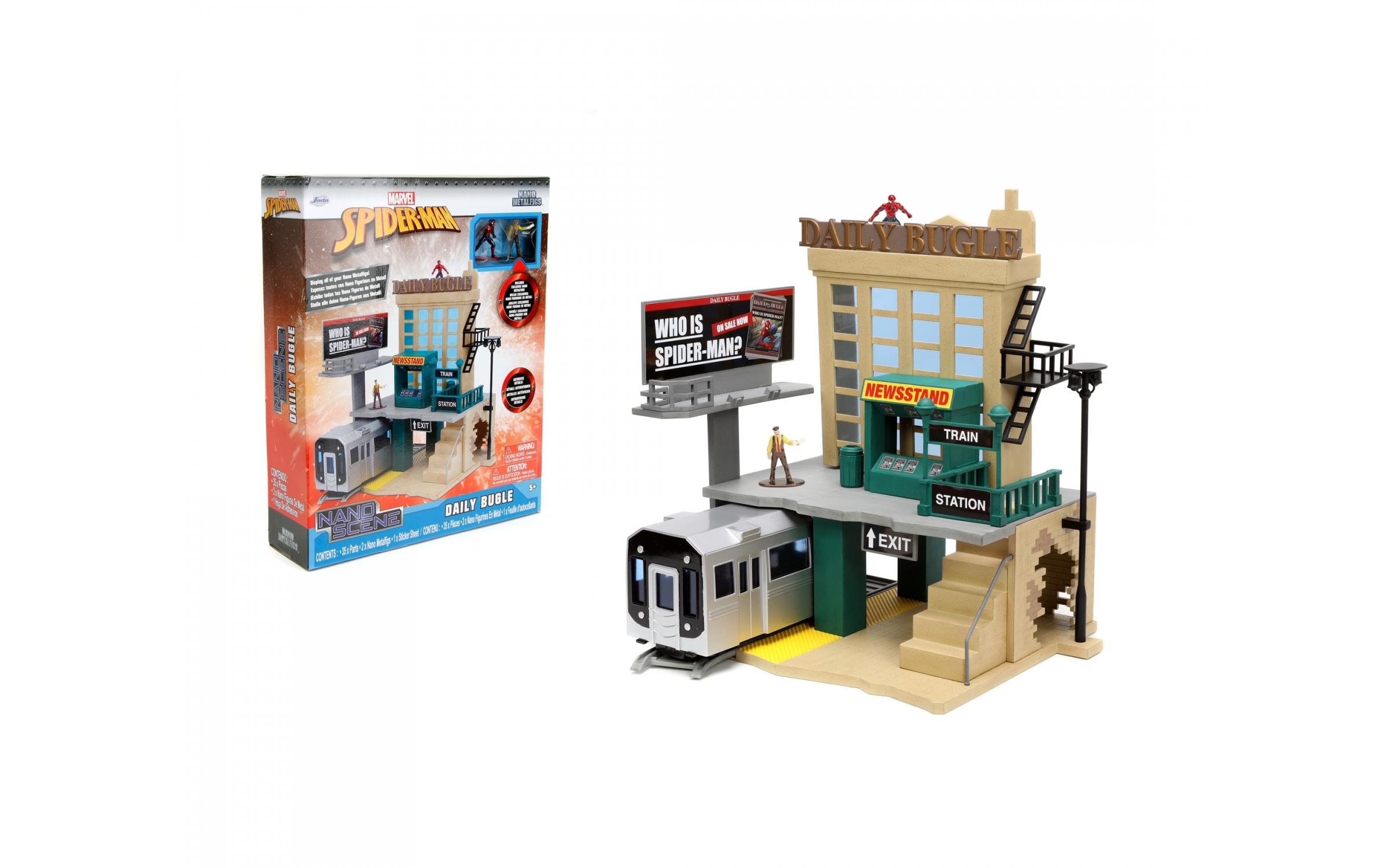 Spider-Man NYC Deluxe Diorama Nano SzeneSpider-Man Kulisse Daily Bugle