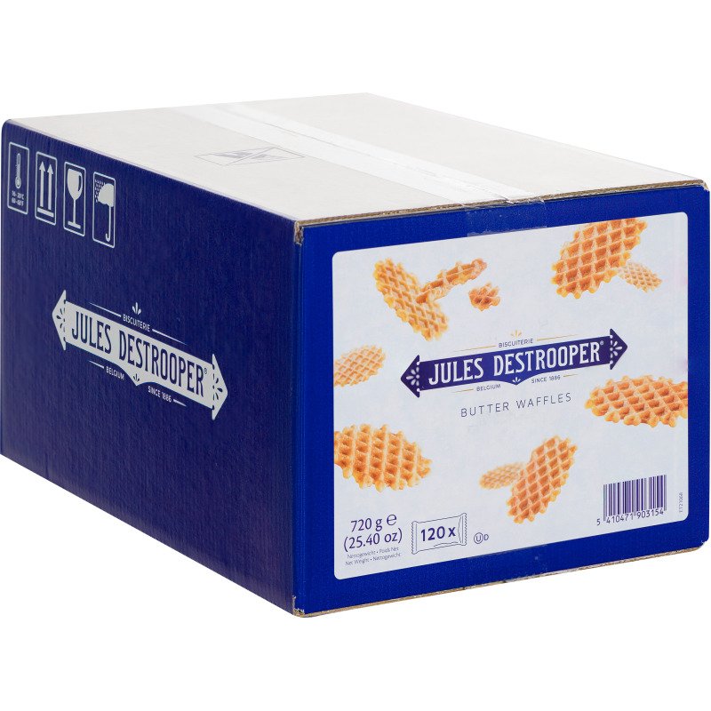 Gaufrette au beurre Jules Destrooper - Carton de 120