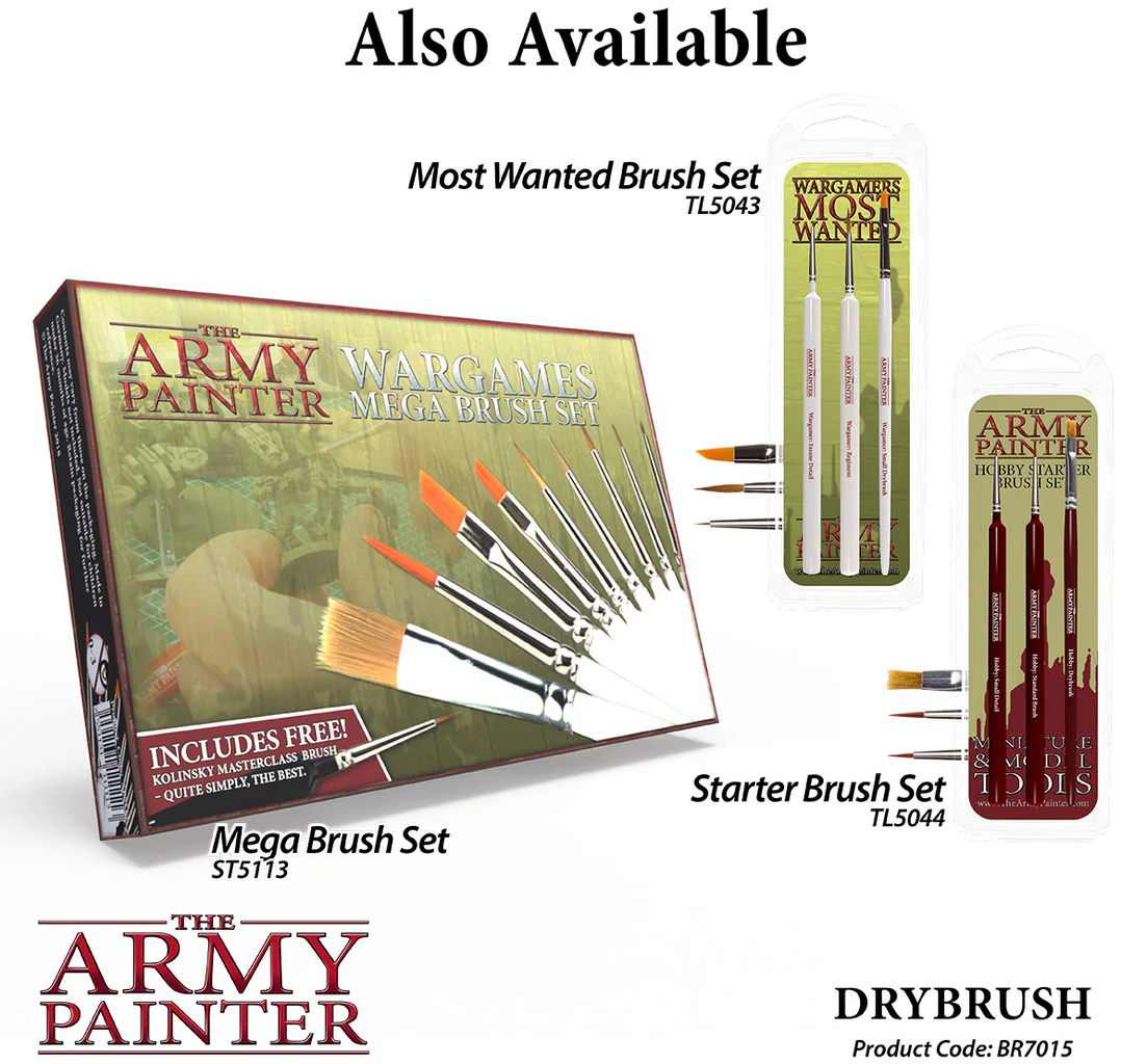 The Army Painter  Hobby Brush, Drybrush    Präzision in jedem Pinselstrich