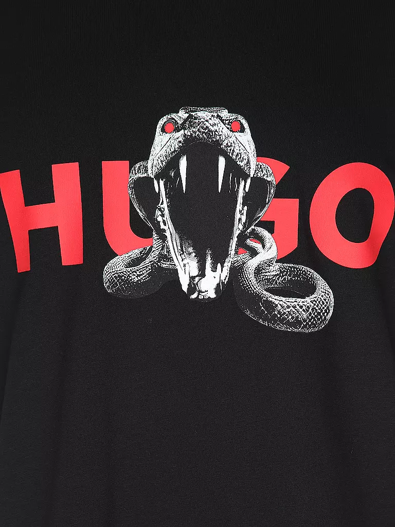 HUGO T-Shirt DEYLADEC schwarz