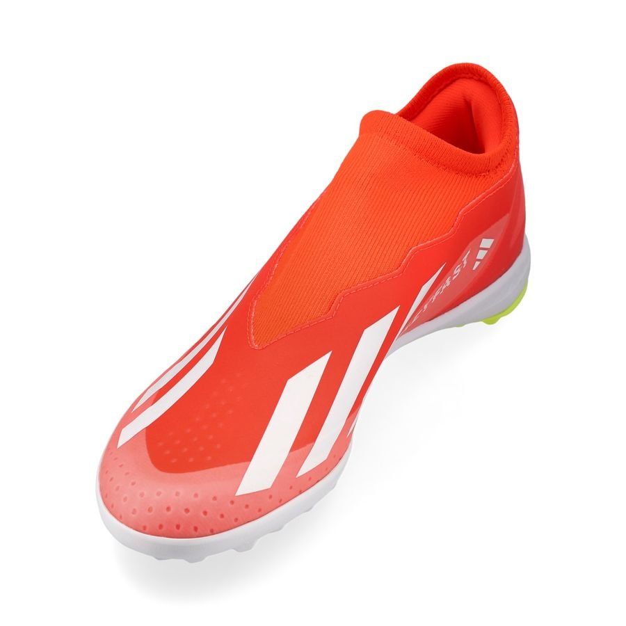 adidas X Crazyfast League Laceless TF Energy Citrus - Rouge/Blanc/Jaune
