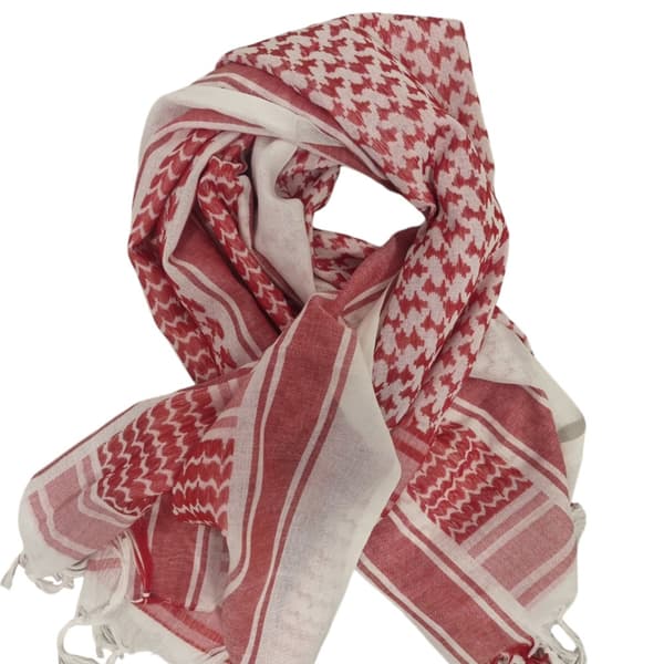 Palestinsk sjal - Rød og hvit