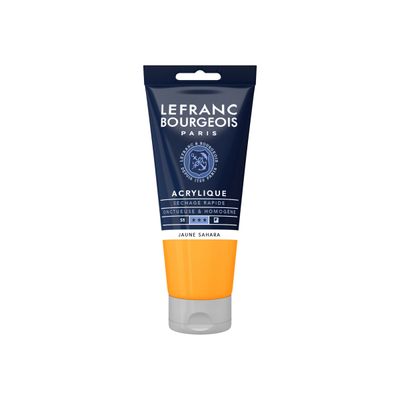 Lefranc Bourgeois - Peinture acrylique - jaune sahara - 80 ml