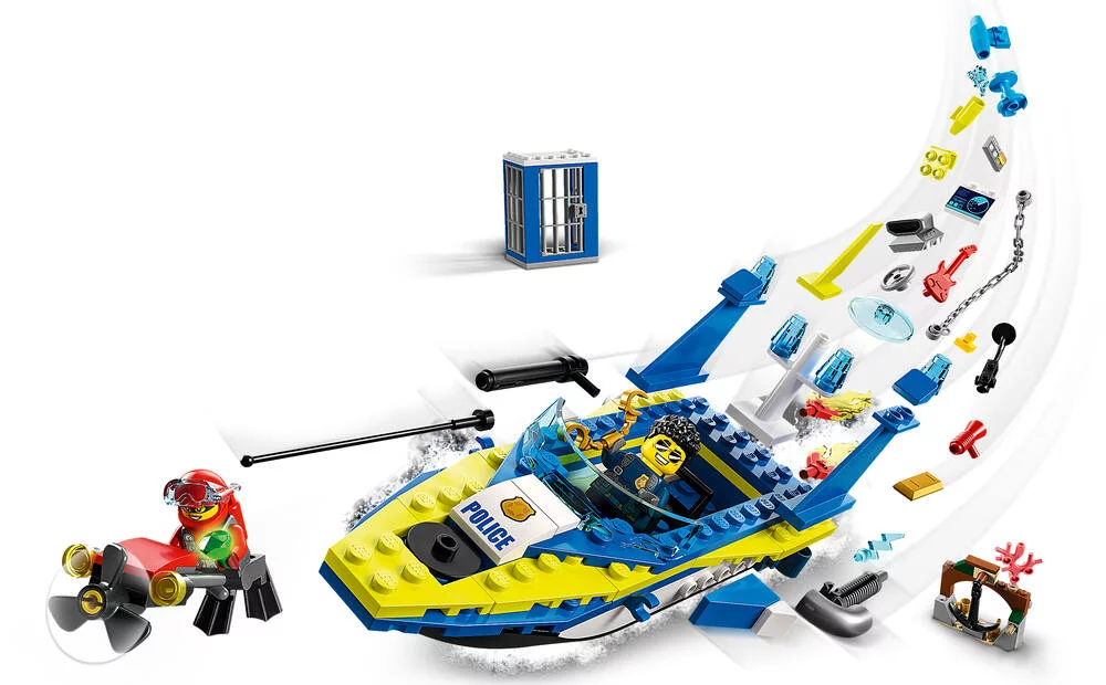 LEGO®CITY 60355 - MISSIONS DES DETECTIVES DE LA POLICE SUR L’EAU